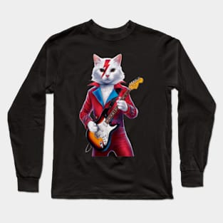Ziggy Stardust Cat Long Sleeve T-Shirt